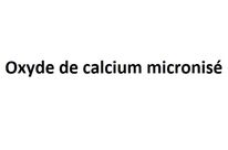 Micronized calcium oxide
