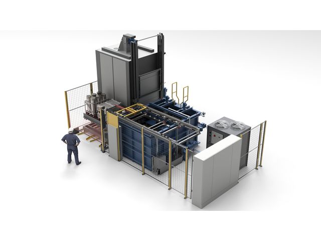 Horizontal quenching furnace