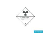 Class 7, Category 1 (Radioactive) Hazard Labels (100mm x 100mm) - CODE 0173/A