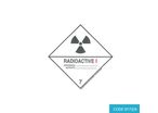 Class 7, Category 1 (Radioactive) Hazard Labels (100mm x 100mm) - CODE 0173/A