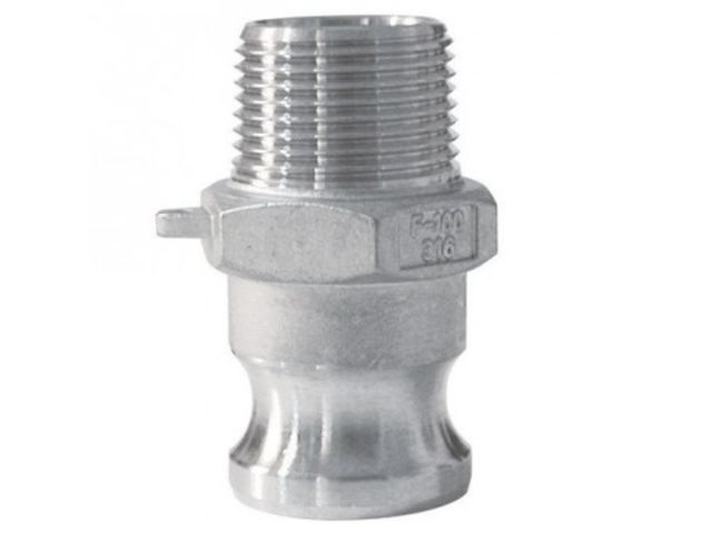 Aluminum Cam Fittings : Male Camlock Fitting - Type F Adapter