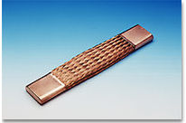 Highly flexible connections  made of copper fabric strip