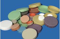 White cardboard cap and colour decoration