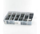 Pins : Pack of Assorted Items - Pack of Assorted Elastic Split Pins, Black Steel, DIN 1481