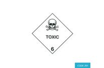 Class 6.1 (Toxic Substances) Hazard Labels (250 mm x 250 mm) - CODE 201