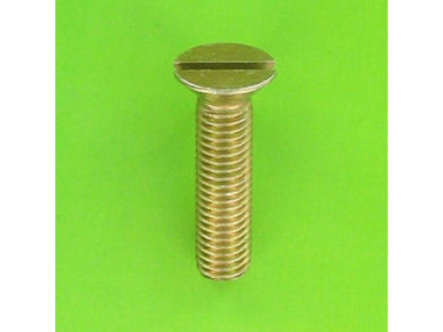 Metal Screws : Countersunk Head - Countersunk Slotted Head, DIN 963 - Yellow Zinc Steel