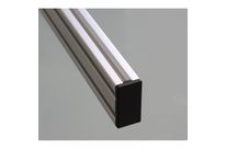 End Cap 20x40 6 mm slot profile with screw fixing - Black