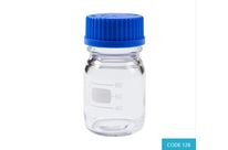 100ml ISO Reagent Bottle w/ 45mm BLUE Cap (140°C) - CODE 128