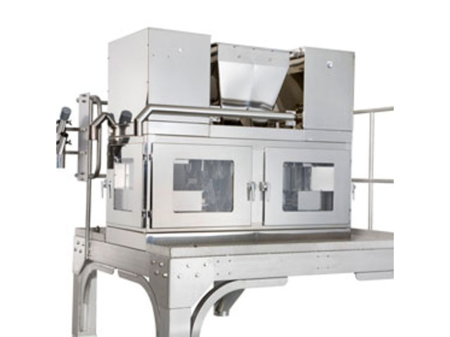 Cut-gate weighers for granules/powders