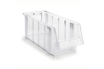 Transparent stacking bins