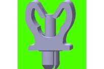 Araymond : Assemblages - ARAYMOND - Clip Plastique Pour cable ou Tube - Plastic Cable Clips - Support 1 tube A Riveter - Drive Rivet Clips For 1 Tube