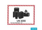 Lithium Battery Mark – UN 3090 (105 x 74mm) - CODE 782