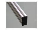 Protective cap for 30x60 aluminium profiles with 8mm slot – Black – Assembly screws included