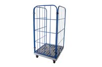 Rolling container RBX with two side walls and one rear wall