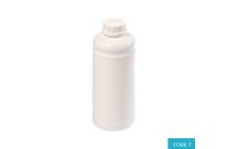 1L UN FHDPE Plastic Bottle, White, 1H1/Y/100 - CODE 7