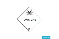Class 2.3 (Toxic Gases) Hazard Labels (250mm x 250mm) - CODE 270