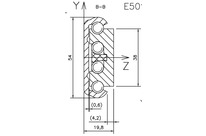 Rail linear rails Steel E50