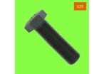 Fine Thread Screws : 125 Thread - Hex Head - Black 8.8 Steel, Fully Threaded, DIN 961 - 125 Thread