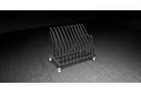 Trolley designed for transportation and storage of glasses and panels - TRANSIT YP