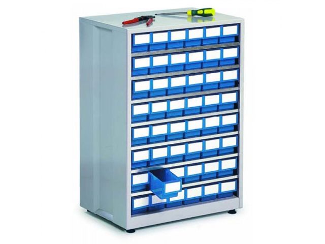 High density storage bin cabinets