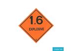 Class 1 (Explosives) Hazard Labels (250mm x 250mm) - CODE 195