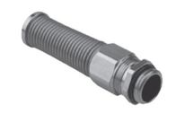 Cable glands nickel-plated brass with antikink spring