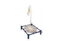 Flat immersion heater - Assembly type F with feet