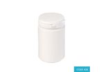 1L HDPE White Plastic Jar - CODE 428