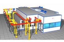 Manual liquid spray painting line with steady feed