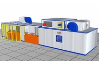 Painting line for small parts