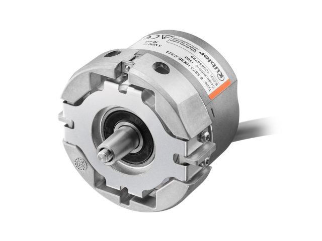 Encoders Absolute singleturn Sendix 5873 Motor-Line, SSI, gray, binary, Ø 58 mm, optical.
