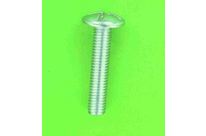 Metal Screws : Round Pan Head, &amp;quot;Poëlier&amp;quot; NFE 25129 - White Zinc Steel