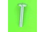 Metal Screws : Round Pan Head, "Poëlier" NFE 25129 - White Zinc Steel
