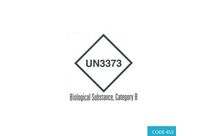 Label Dry Ice Weight UN 1845 - CODE 419