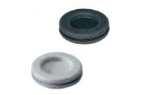 HELAVIA® membrane grommets DG in black polychloroprene rubber