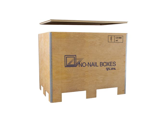 Reusable collapsible plywood boxes | EUROBOX 61