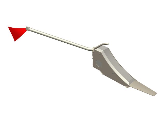 Anti-Roll Wedge with Flag for Railway Use | Ref. 400026 – ManuLine