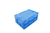 Folding box with attached lid on the long side :  Falter 6426 DL blue