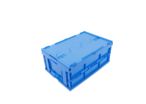 Folding box with attached lid on the long side :  Falter 6426 DL blue