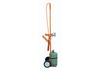 Gas cylinder trolleys for industrial shrink guns