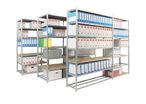 Galvanised shelving with EPSILINE tubular shelves | ManOrga