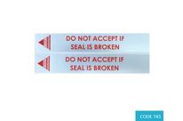 Tamper evident foil paper Seal (Large) - CODE 743