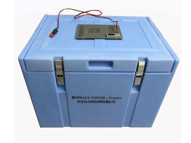  Rigid reusable isothermal cases HDPE : Electrical container ERV 125 L70