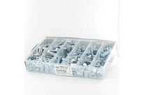 Hex Head Screws : Standard Hex Head Screws - Pack of Assorted Items - Pack of 292 Hex Head Screws + M8-M10-M12 Nuts, 8.8 White Zinc Steel, DIN 933