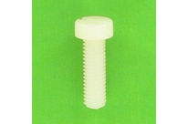 Visserie Nylon : Tête Cylindrique Large Fendue TCL Din 85 Nylon PA6-6 Naturel