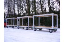 Trailer with shelf