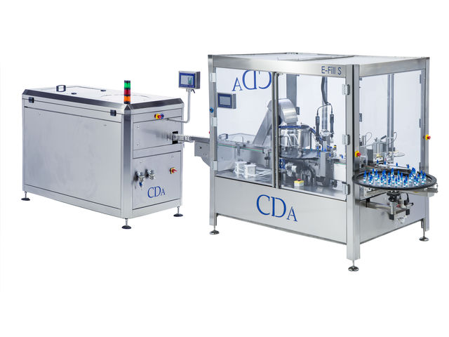 Automatic Filling, Screw-capping and Labelling machine for Small bottles - E-Fill S model