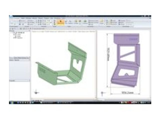 Sheet metal 3D CAD SpaceClaimSMOPlus