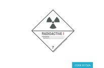 Class 7, Category 2 (Radioactive) Hazard Labels (100mm x 100mm) - CODE 0173/B