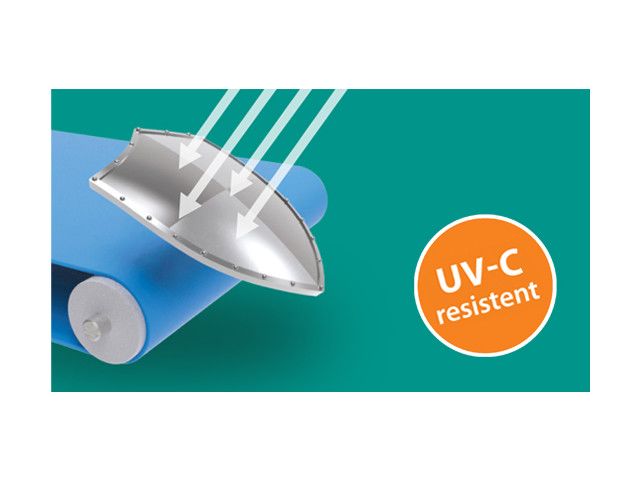 UV-C-resistant conveyor belts